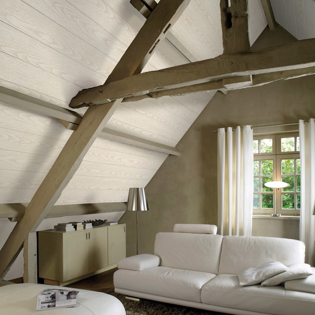 HDM Swingline Struktuur Wit - wand en plafond - 2600x154x8 mm