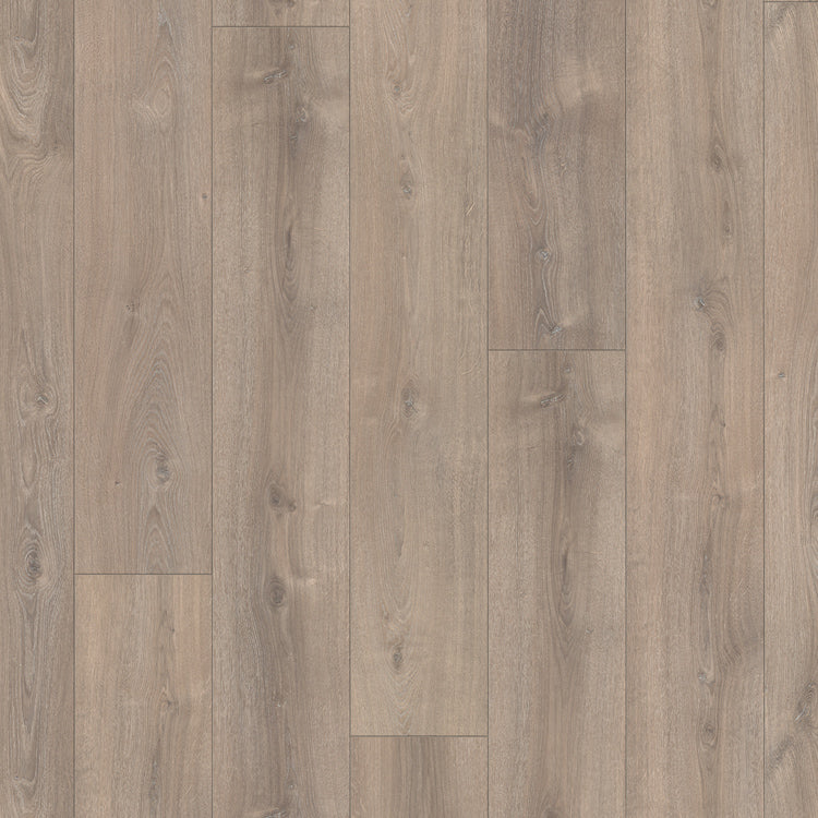 Topview van Parador Trendtime 6 Eiken Valere donker gekalkt in grijs eiken met rechte strook motief