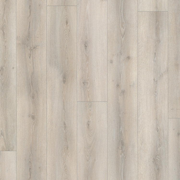 Topview van Parador Trendtime 6 Eiken Everglade natuur in grijs eiken met rechte strook motief