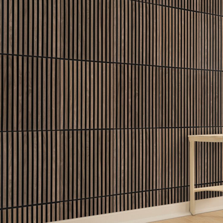 Silentlines lattenwand tegel Walnoot