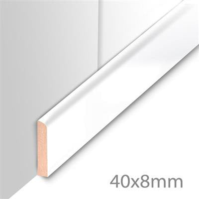 HDM Plint Cosmo White - lijstwerk - 260 cm