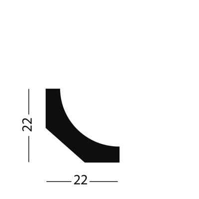 HDM Hollat Lily White - lijstwerk - 260 cm