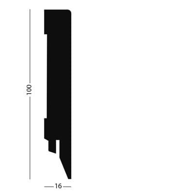 HDM Topline plint wit overschilderbaar L - 250 cm