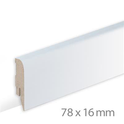 HDM Modern plint wit overschilderbaar M - 250 cm