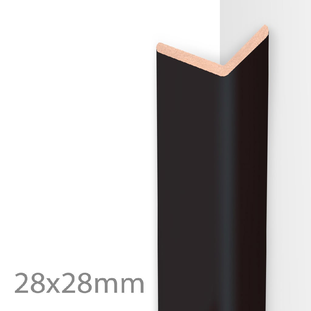 HDM Hoeklijst Matt Black - lijstwerk - 260 cm