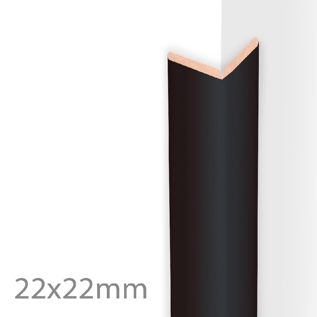 HDM Kniklijst Matt Black - lijstwerk - 260 cm