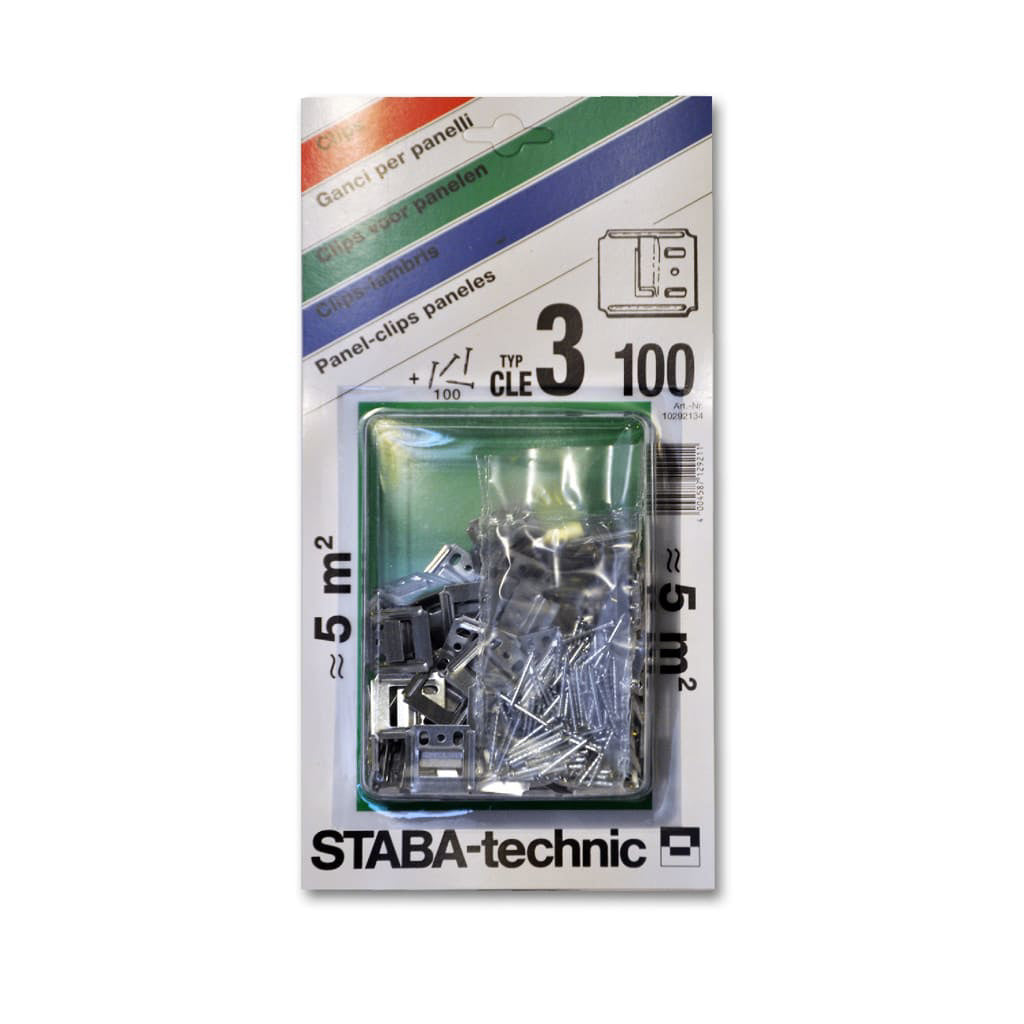 Cle 3 mm 100st. + nagels - CLE 3