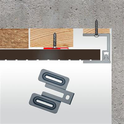 Start/end clip Avanti Acoustic - inkl. 15 St. Screws 3,5 x 25 mm Torx T15