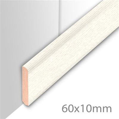 HDM Plint Struktuur Wit - lijstwerk - 260 cm