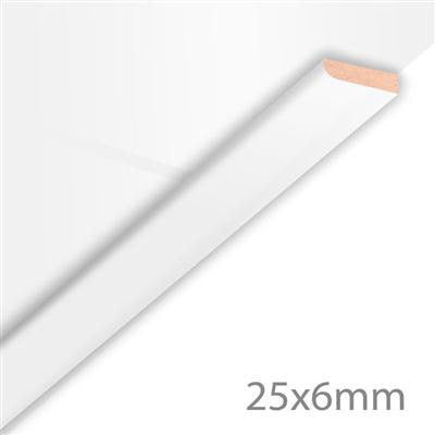 HDM Afdeklijst Superwit Mat - MDF - 260 cm