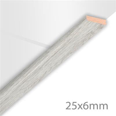 HDM Afdeklijst Embossed Zilver - lijstwerk - 260 cm