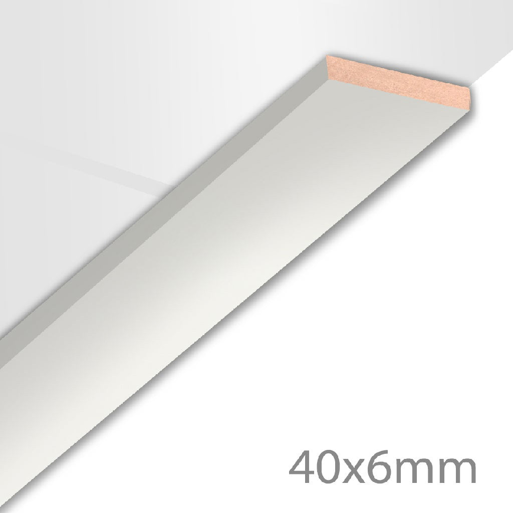 HDM Afdeklijst XL Uni Wit - lijstwerk - 260 cm