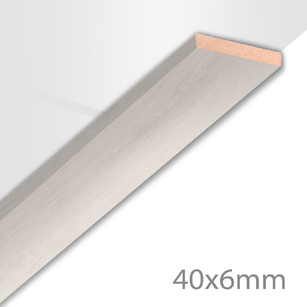 HDM Afdeklijst XL Wit eiken - lijstwerk - 260 cm