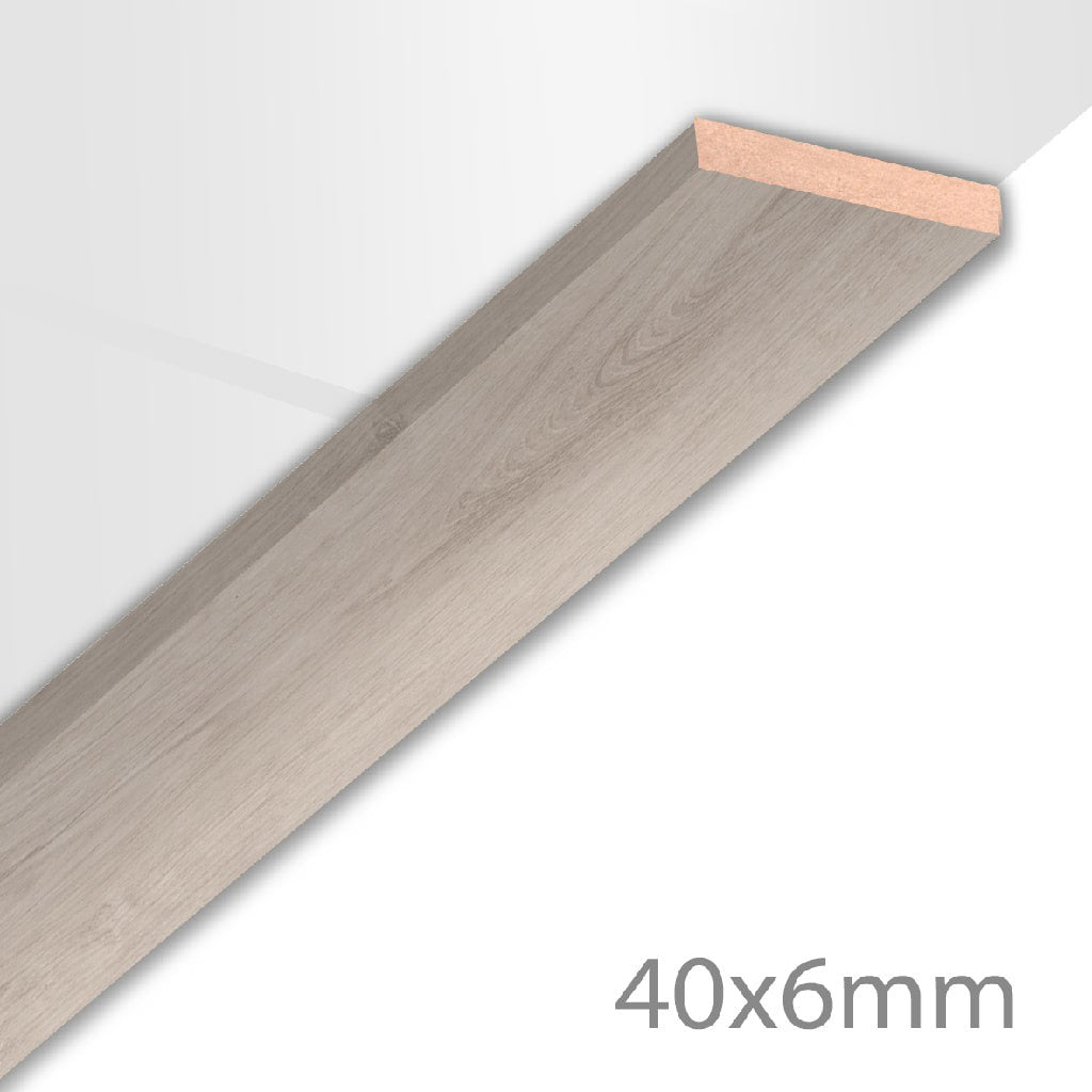 HDM Afdeklijst XL Grijs eiken - lijstwerk - 260 cm
