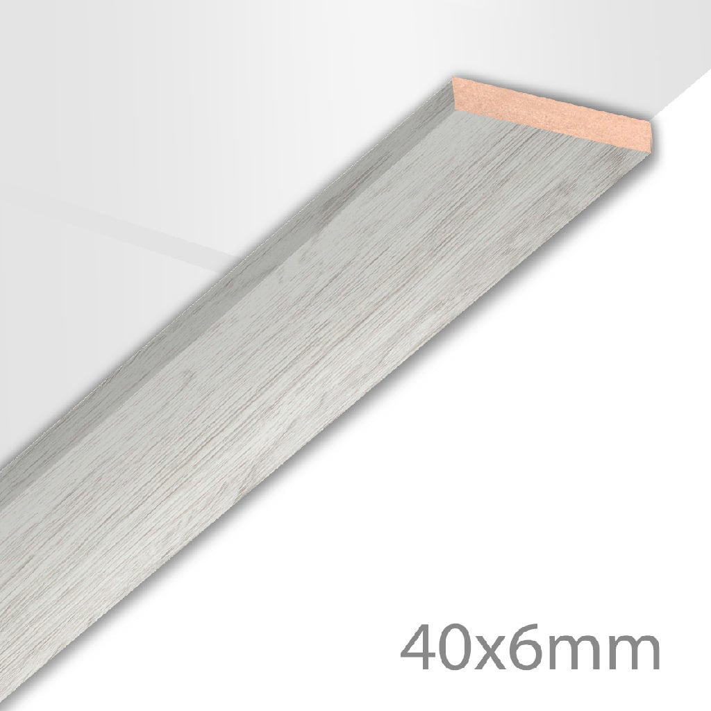 HDM Afdeklijst XL Embossed zilver - lijstwerk - 260 cm