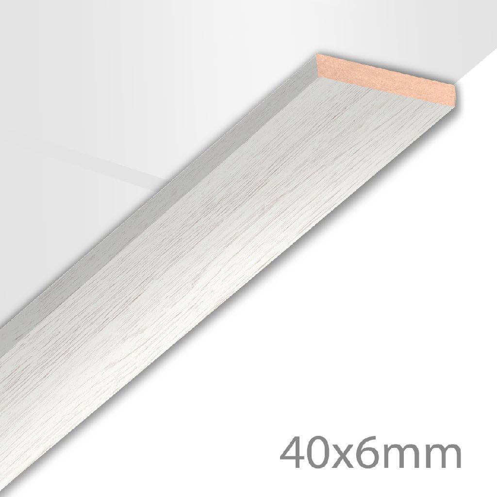 HDM Afdeklijst XL Embossed wit - lijstwerk - 260 cm