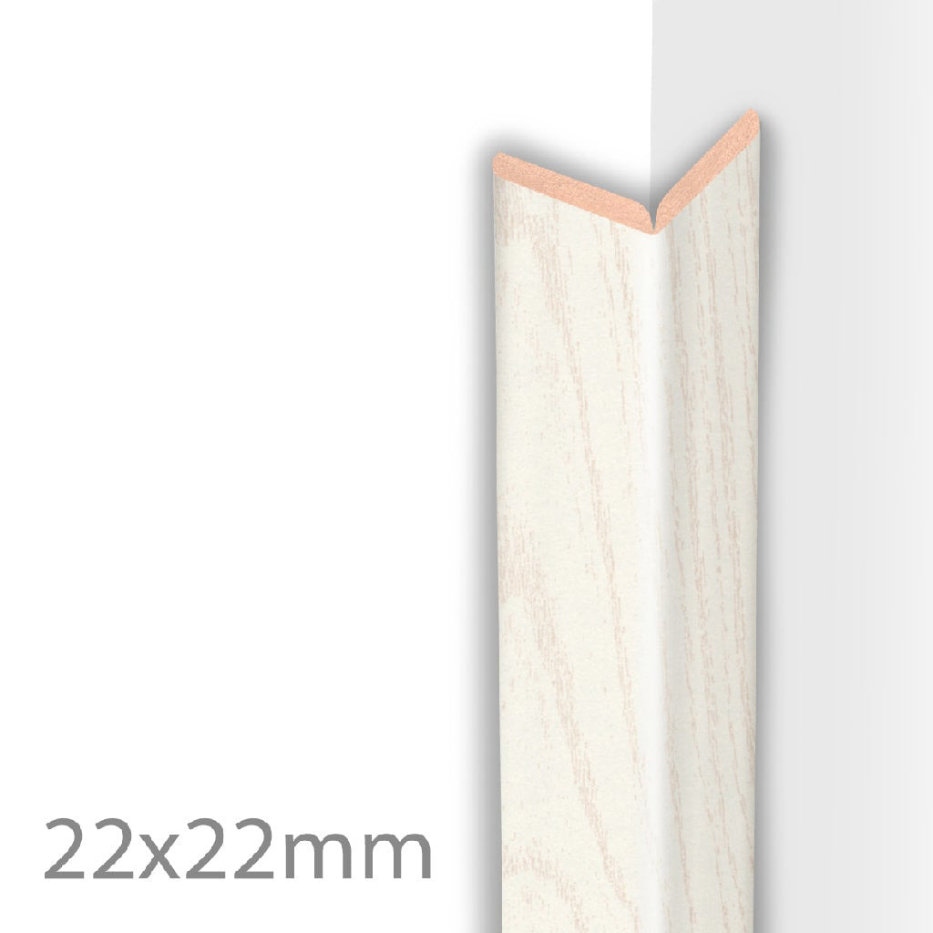 HDM Kniklijst Struktuur Wit - lijstwerk - 260 cm