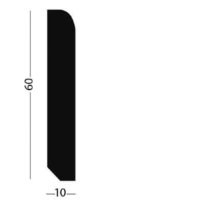 HDM Plint Allure Zilvergrijs - lijstwerk - 260 cm