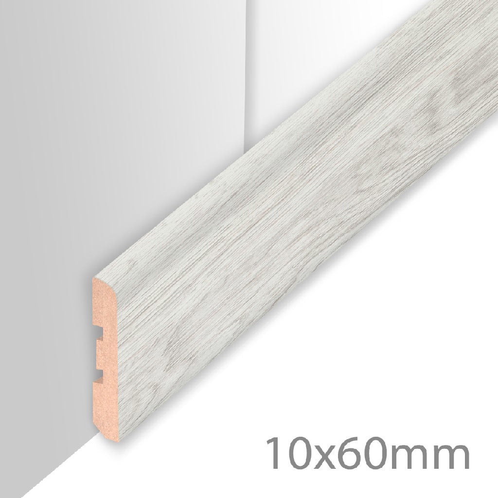 HDM Plint Embossed Zilver - lijstwerk - 260 cm