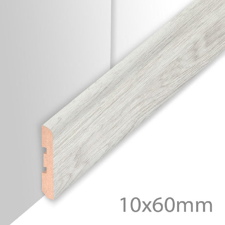 HDM Plint Embossed Zilver - lijstwerk - 260 cm