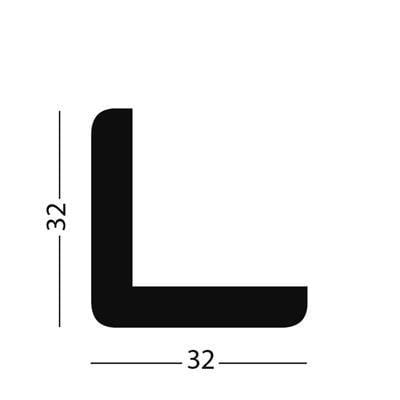 HDM Hoeklijst Beton Licht - lijstwerk - 260 cm
