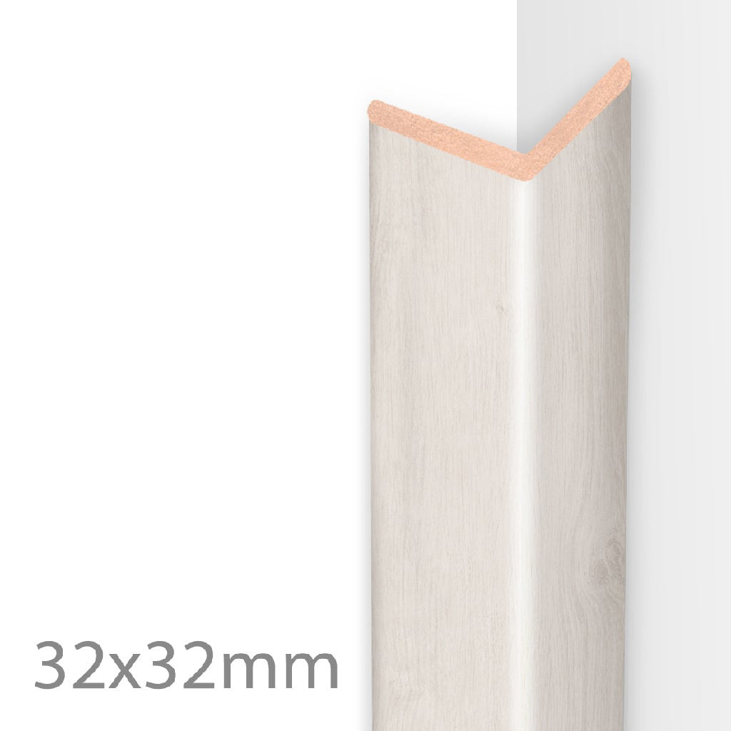 HDM Hoeklijst Wit Eiken - lijstwerk - 260 cm