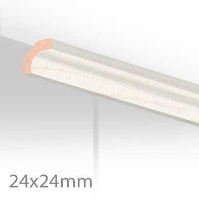 HDM Hollat Struktuur Wit - lijstwerk - 260 cm