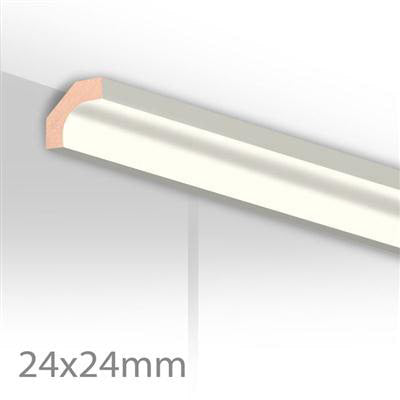 HDM Hollat Uni Wit - lijstwerk - 260 cm