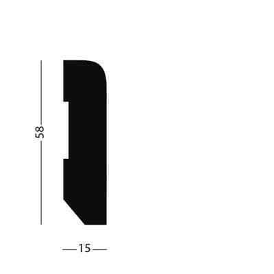 HDM Laminaatplint Paris-Verona - lijstwerk - 220 cm