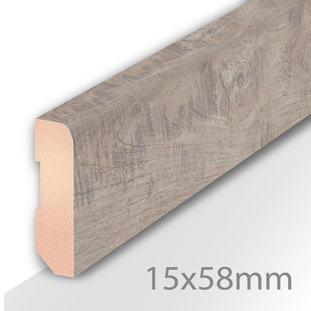 HDM Laminaatplint Aged Teak Beige - lijstwerk - 220 cm