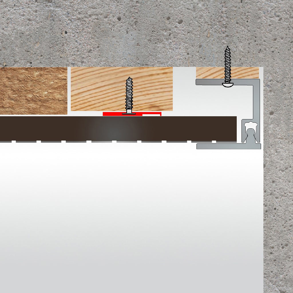 HDM ALU BASE PROFILE AVANTI ACOUSTIC - 2500 mm