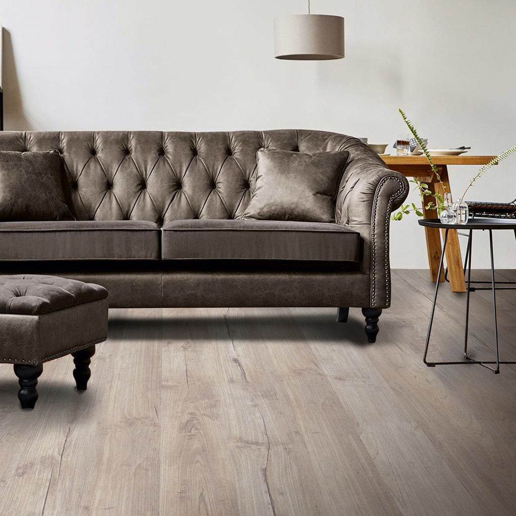 HDM Homebrand 8 Embossed Aged Teak Beige - laminaatvloer - 1380x193x8 mm