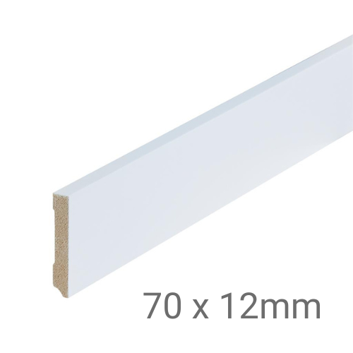 GOAT plint - Gelakt wit 9016 S - lijstwerk - 240 cm