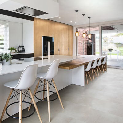 Aqua-step SPC Aqua click tiles Dover - wand en vloer - beige - 610x305x4 mm