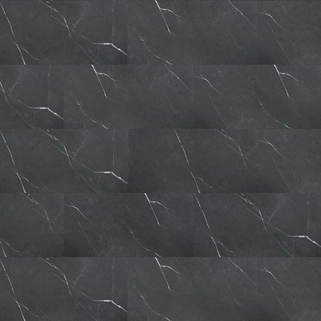 Aqua-step SPC Aqua Click Tiles Aberdeen - vloer en wand - zwart - 610X305X4 MM