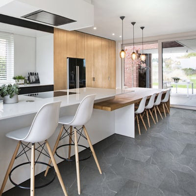 Aqua-step SPC Aqua click tiles hawick - wand en vloer - grijs - 610x305x4 mm