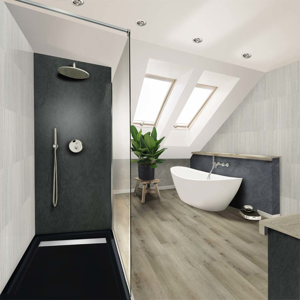 Aqua-Step SPC Aqua Click Tiles XL Dundee - vloer en wand - 950x475x4 mm