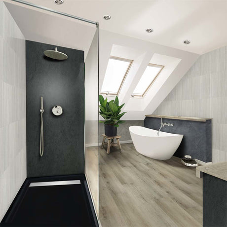 Aqua-Step SPC Aqua Click Tiles XL Dundee - vloer en wand - 950x475x4 mm