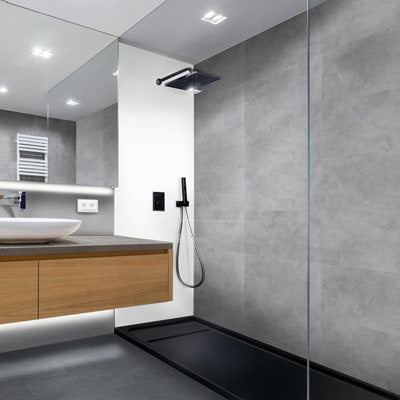 Aqua-Step SPC Aqua Click Tiles Nottingham - wand en vloer - 610x305x4 mm