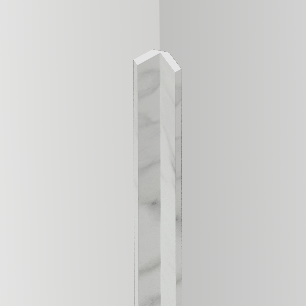 Aqua-step watervaste spc kniklijst glasgow - lijstwerk - 240 cm