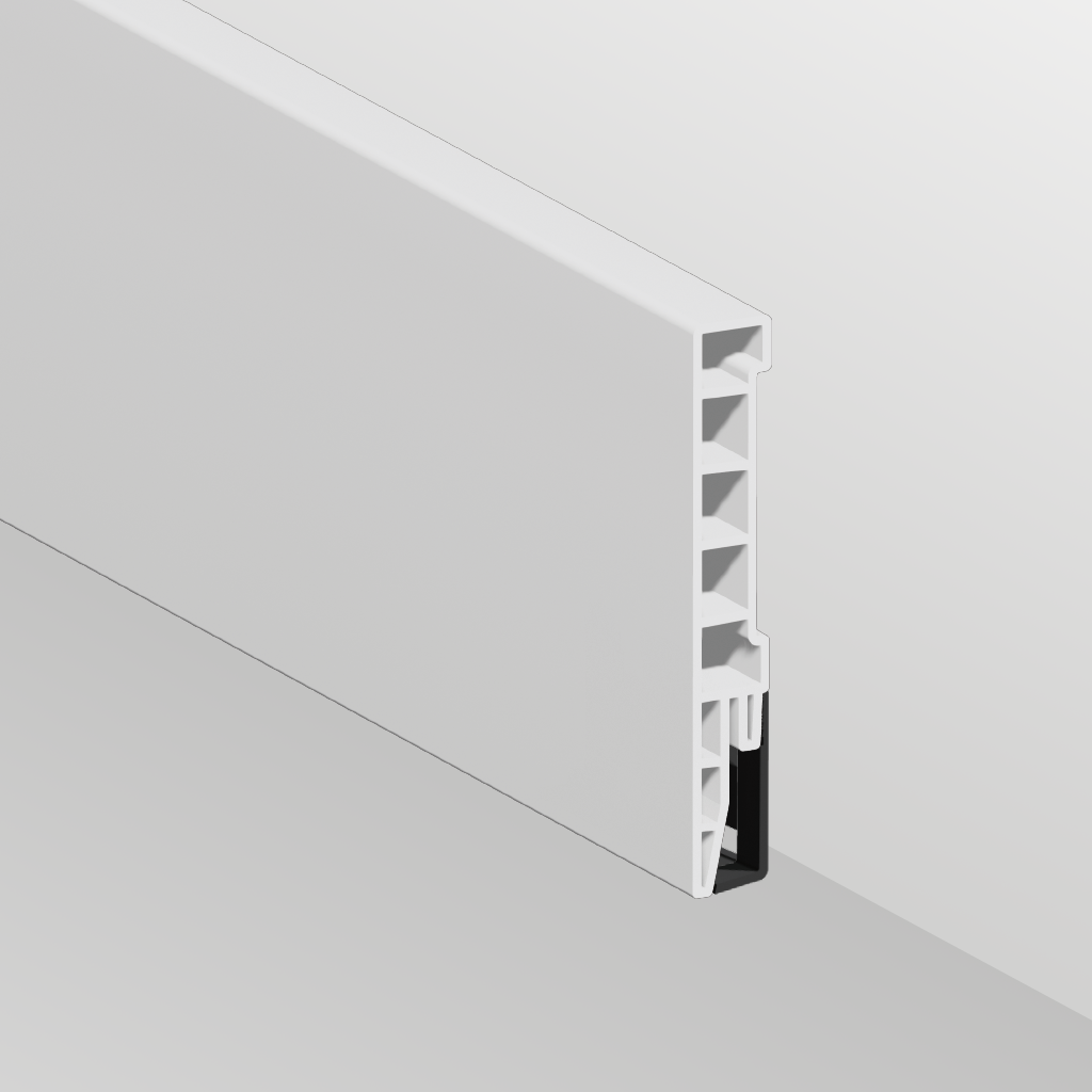 Aqua-step watervaste spc plint dublin - lijstwerk - 240 cm - 10 cm