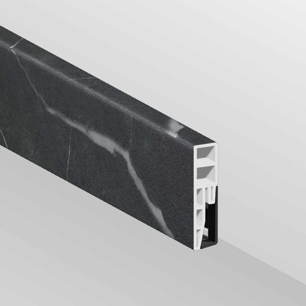 Aqua-step watervaste spc plint aberdeen - lijstwerk - 240 cm