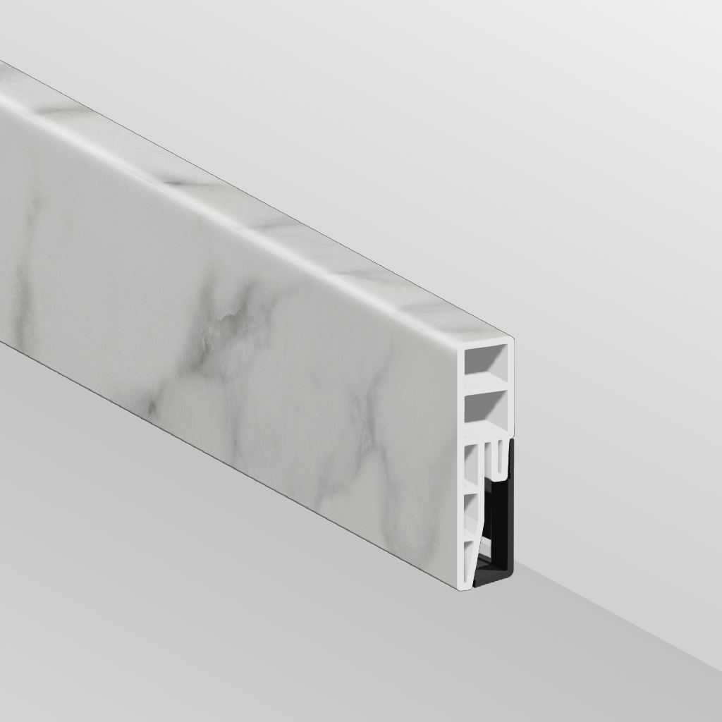 Aqua-step watervaste spc plint glasgow - lijstwerk - 240 cm