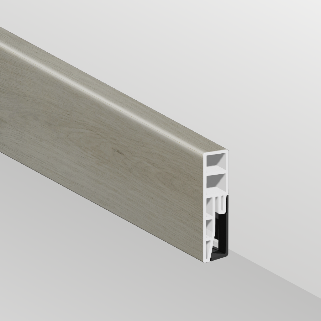 Aqua-step watervaste spc plint york - lijstwerk - 240 cm