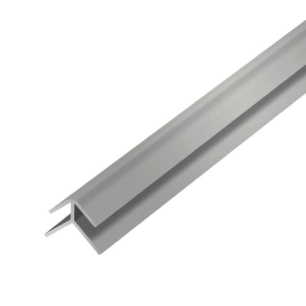 Aqua-Step buitenhoek grijs 2600 mm - profiel 10x4x12x1 mm