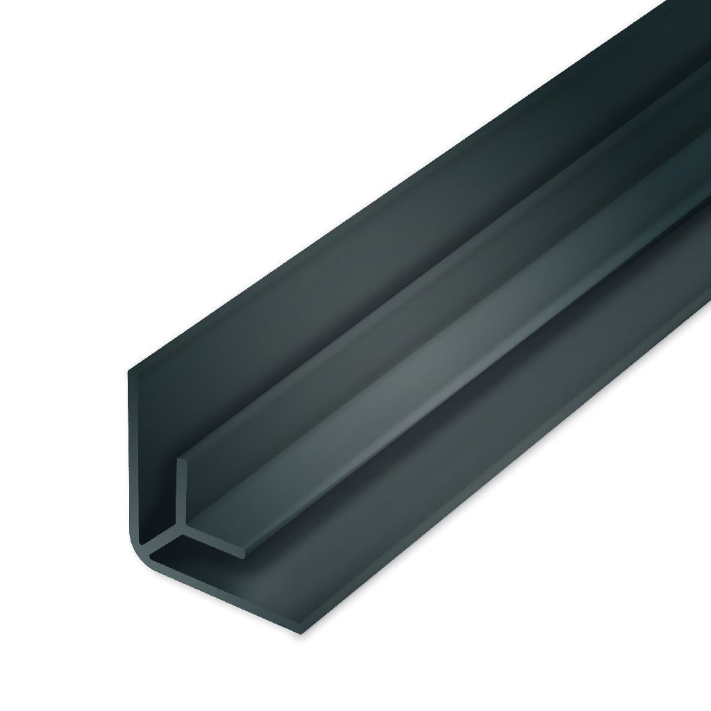 Aqua-Step binnenhoek zwart 2600 mm - profiel 18x4x7x1 mm