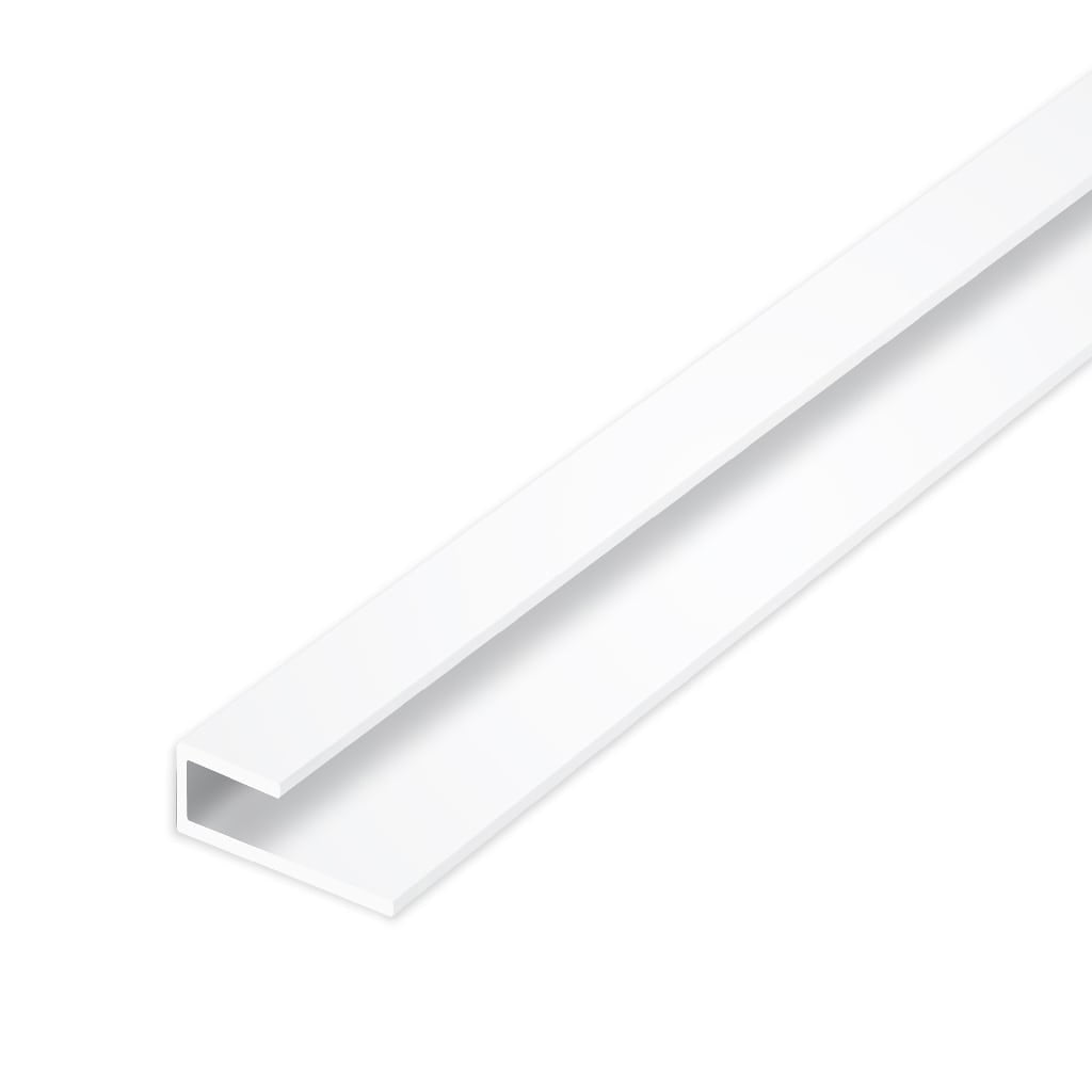 Aqua-Step U-profiel wit - lijstwerk - 8x4x20x1 mm