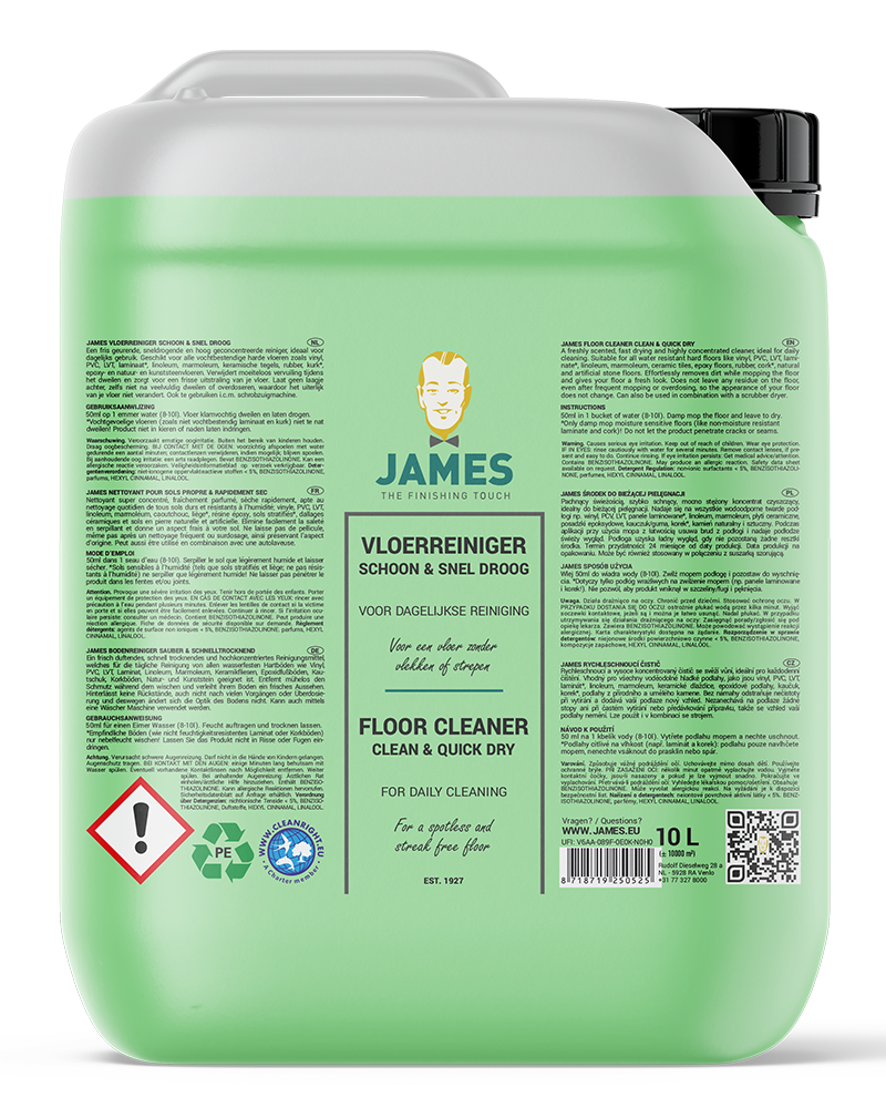 James vloerreiniger schoon & snel droog (Flacon A)