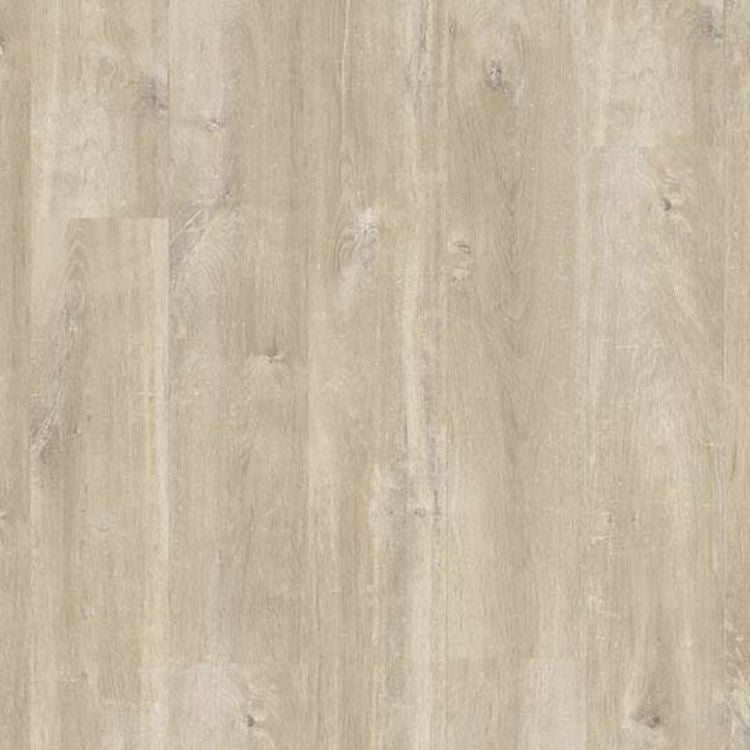 Topview van Quick Step Creo Charlotte Bruine Eik vloer in bruin eiken met rechte strook-motief