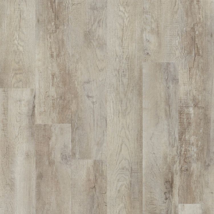 Topview van moduleo roots country oak 54925 vloer in grijs eiken met rechte strook-motief